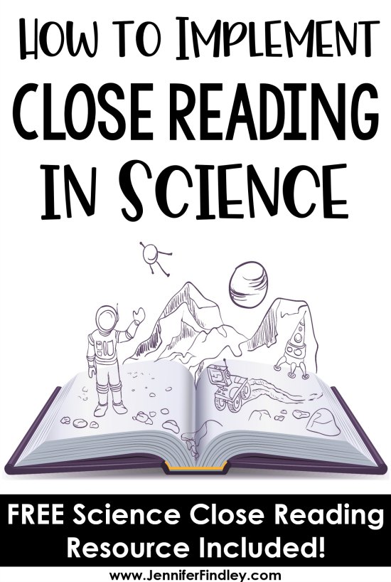 Close reading in science class? This post shares strategies and a free resource for implementing close reading in science instruction. 