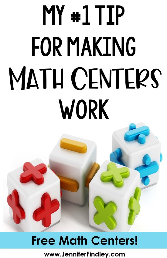 Math centers can be game changers for a math instruction and students' learning. Click to read my #1 tip for making math centers work for me and grab some free math centers! 