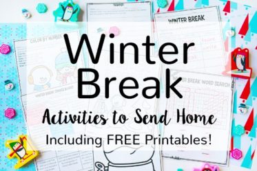 Do you send home a winter break pack with your students? Read this post to read what I send home and grab a free fun winter break pack.