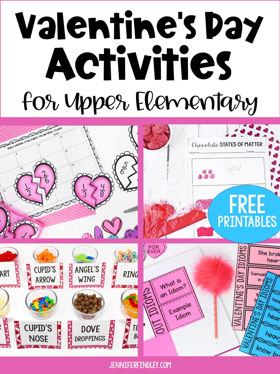 Big kids can have Valentine’s Day fun, too! This post shares a variety of engaging and rigorous activities for Valentine’s Day with upper elementary students, including FREE Valentine's Day activities!