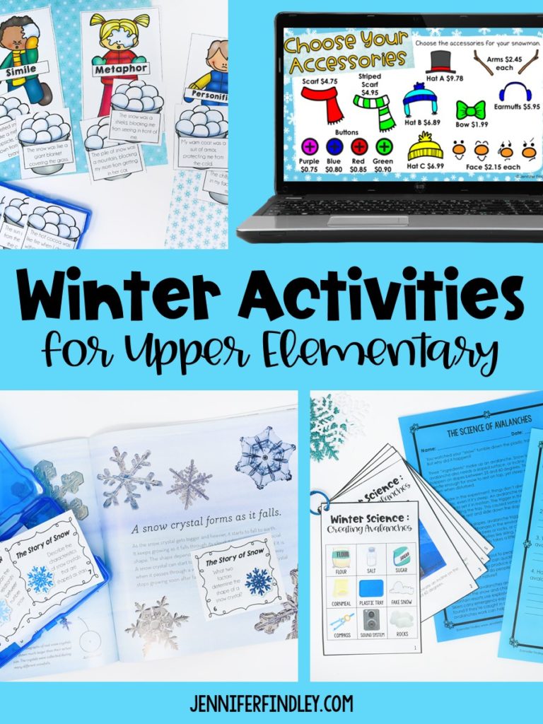 Winter Activities for Upper Elementary - Teaching with Jennifer Findley