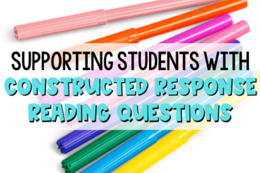Constructed response reading questions are on all the assessments now. Read this post to learn SEVEN strategies to support your students with constructed response questions.