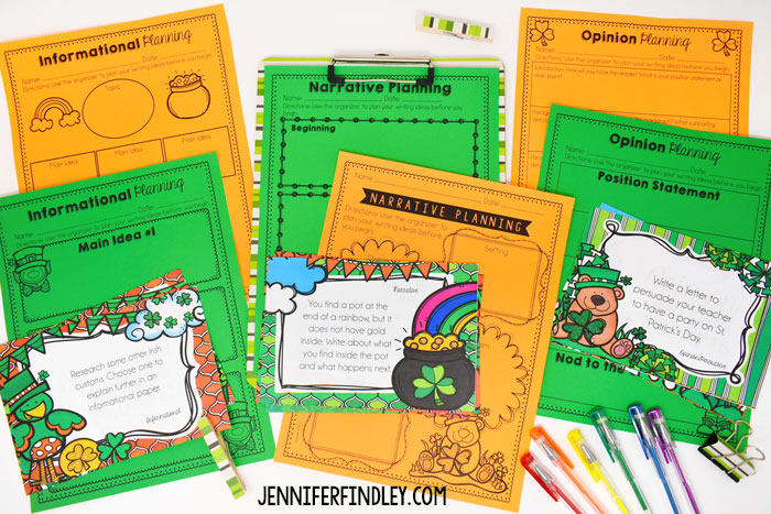 St. Patrick’s Day Activities for Upper Elementary Students with Several FREEBIES!