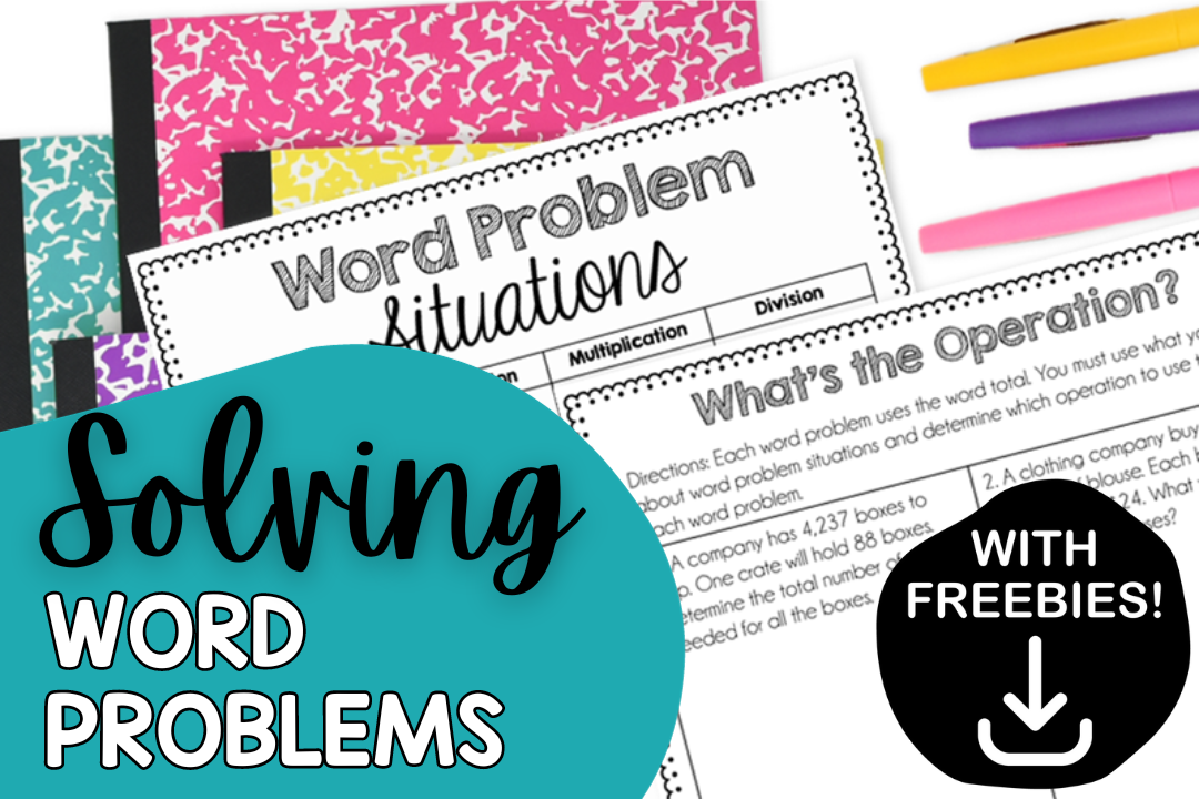 Word Problems Archives Teaching with Jennifer Findley
