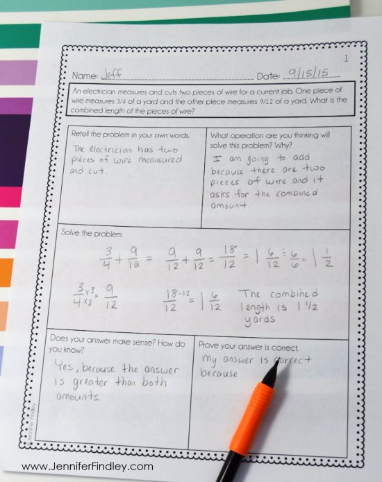 One way to support your students in math is by providing step-by-step directions for lengthy or complex tasks. Read more tips for supporting your students with 4th and 5th grade math centers on this post!