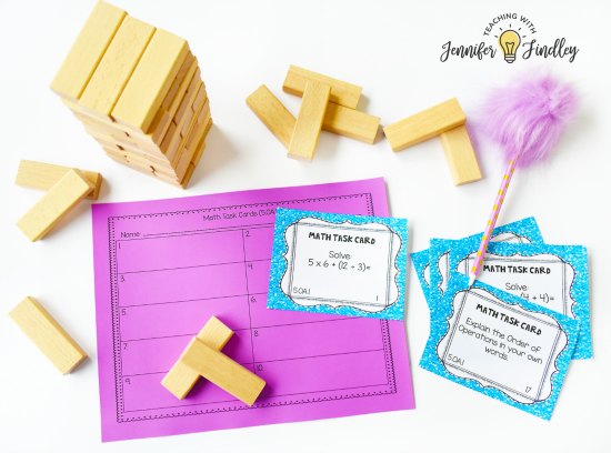 Engage students with fun test prep using Jenga games! This post shares how to use Jenga with any content or skills you are reviewing. FREE Jenga Test Pep directions printable included!