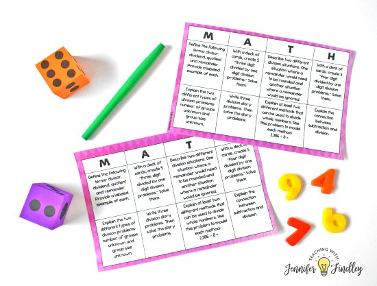 Math centers don’t have to be only computation or fact fluency practice. This post shares SIX higher level math centers that are perfect for upper elementary, including FREE centers!