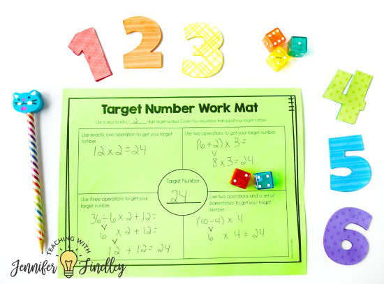 Higher Level Math Centers for Upper Elementary Students {Including