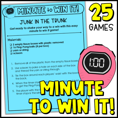 Minute to Win It Games in the Classroom