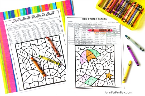 No prep end of the year math printables and activities for the final month of school! Read more ideas for end of the year activities on this post, including a few freebies!