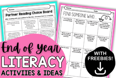 Looking for reading and writing activities for the end of the year with your 4th and 5th graders?