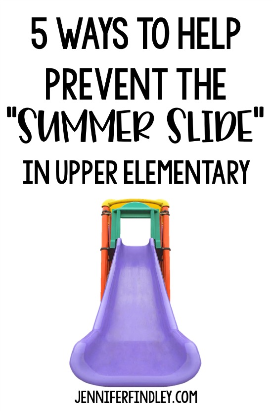 The summer slide is a definite reality for many students/schools. This post shares five ways that upper elementary teachers can prevent summer slide.