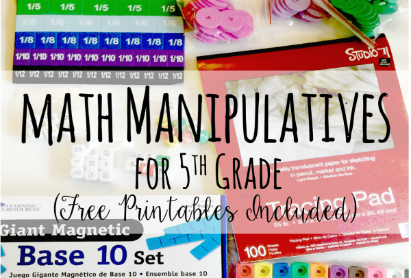 Math Manipulatives for 5th Grade (Free Printables)