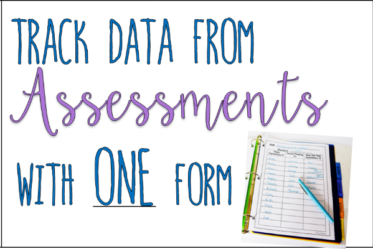 This post shares a FREE data tracking form that is perfect to use after assessments- formal or informal. This form is perfect to track data in an effective, time-saving way.