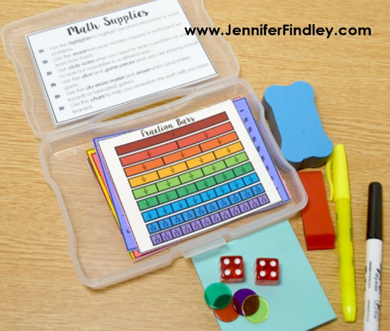 Create your own math toolboxes with these FREE printable math tools and other suggested hands-on math supplies. These are perfect to use during guided math stations and centers.