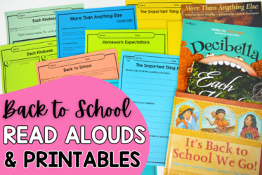 Looking for engaging back to school read alouds for your upper elementary class? Check out this blog post with free downloads!