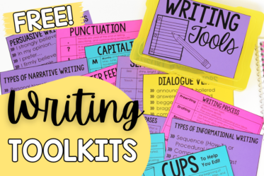 Use these printable and digital writing toolkits to help your students through the writing process!