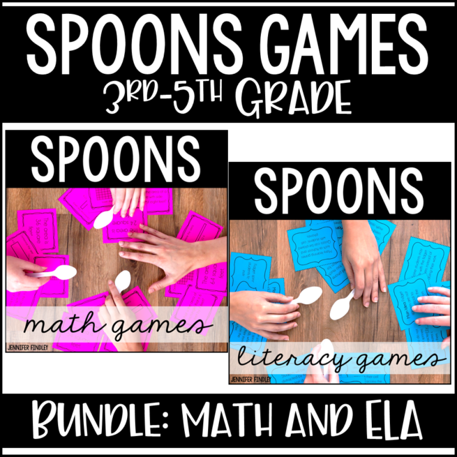 Playing Spoons in the Classroom {Highly Engaging Review Game}