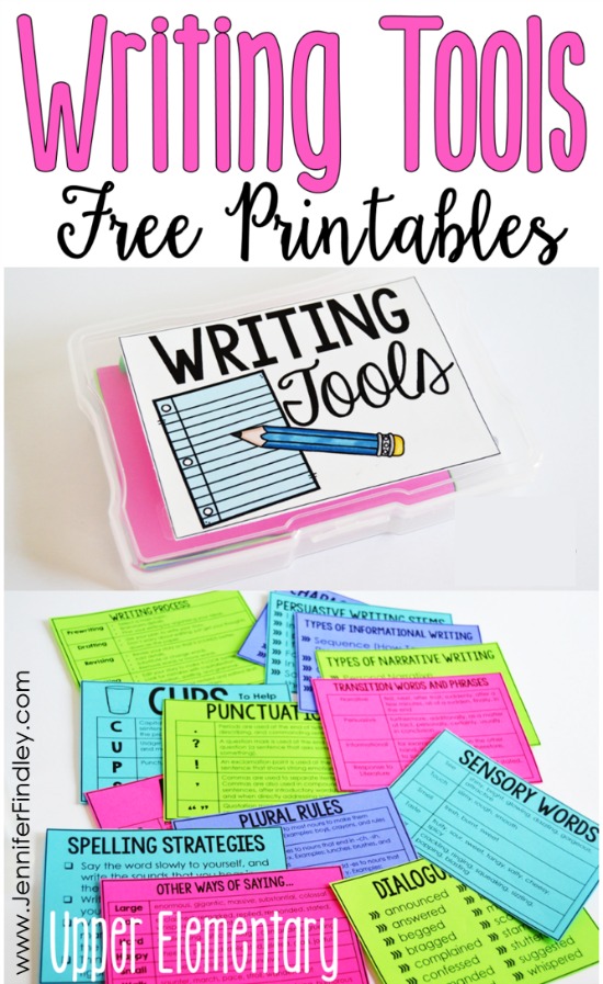 FREE writing printables to use in interactive writing notebooks or in writing toolkits. 