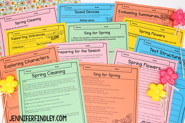 Spring reading activities that are perfect for keeping your students engaged and reviewing key reading standards
