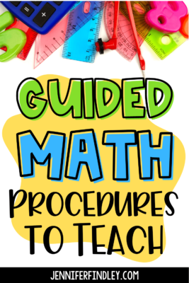 Teaching guided math procedures will make your guided math instruction more effective, keep your students on task longer, and minimize behavior problems.