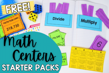 Are you getting ready to launch math centers in your upper elementary classroom? Get started with these packs for grades 3-5!