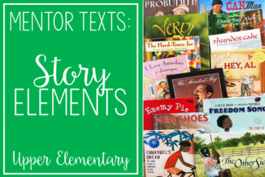 If you are looking for story elements mentor texts or read alouds for teaching story elements, definitely check out this post. The teacher shares 15 read alouds with brief summaries and the specific story element skills each read aloud addresses.