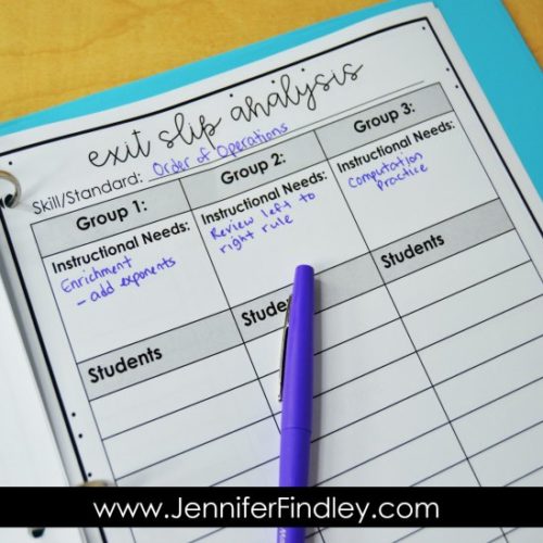 Tips for Using Exit Slips in Upper Elementary - Teaching with Jennifer ...