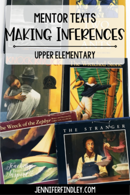 If you are looking for inference mentor texts or read alouds for teaching inferences, definitely check out this post. It shares 6 read alouds that are perfect for teaching your students to make inferences.