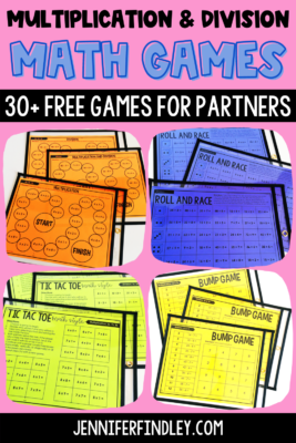 Printable & Digital Tic Tac Toe Math Games for Addition Fact Fluency  Practice