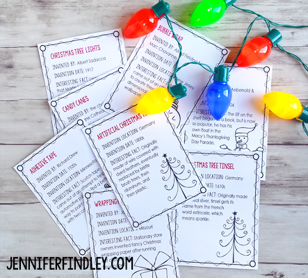 Christmas Tree of Inventions! Learn about common “Christmas” items and the history of their inventions with this engaging Christmas craft activity.
