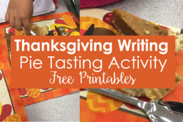 Engage your students and channel their holiday excitement with these Thanksgiving writing activities that involve pie tasting. Free printables included on the post.