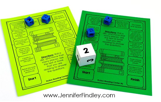 FREE reading comprehension game boards to go with any texts or books that the students are reading