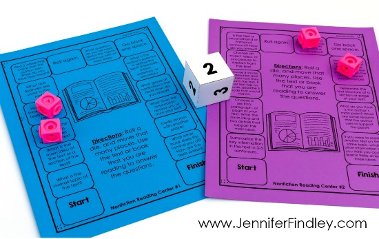 FREE reading comprehension game boards to go with any texts or books that the students are reading