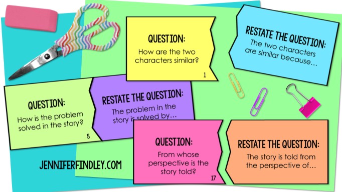 Make restating the question practice more engaging with these FREE restate the question puzzles!