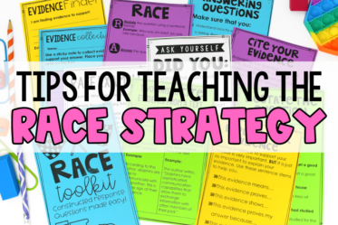 Tips for teaching students the RACE Constructed Response strategy in grades 4-5.