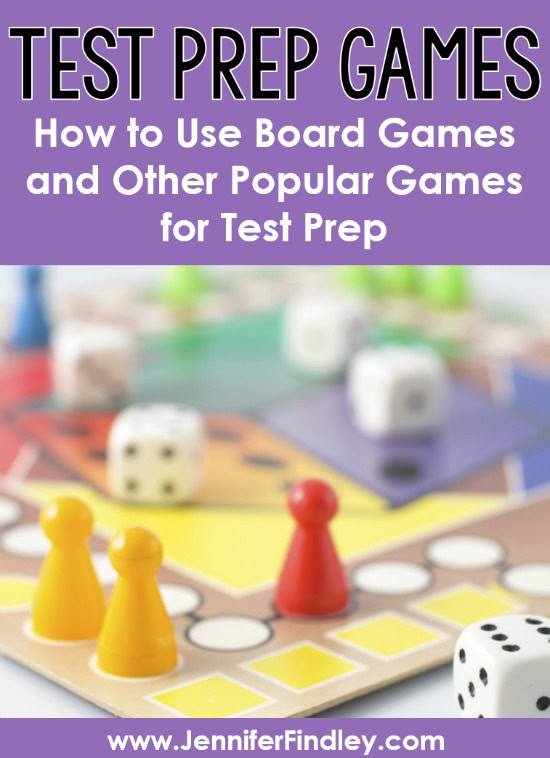 FUN test prep! This post shares details of how you can use any board game or other popular games as test prep games that are highly engaging and motivating. 