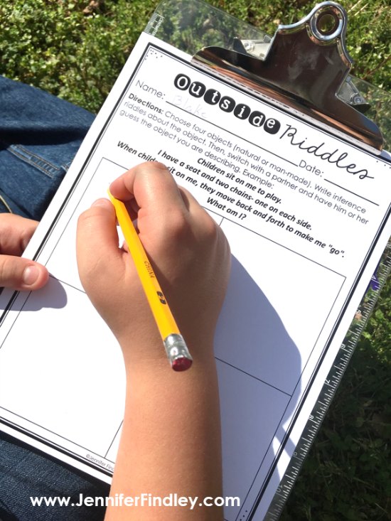 Outdoor writing activities are the perfect way to get your students outside and learning. Read more on this post!