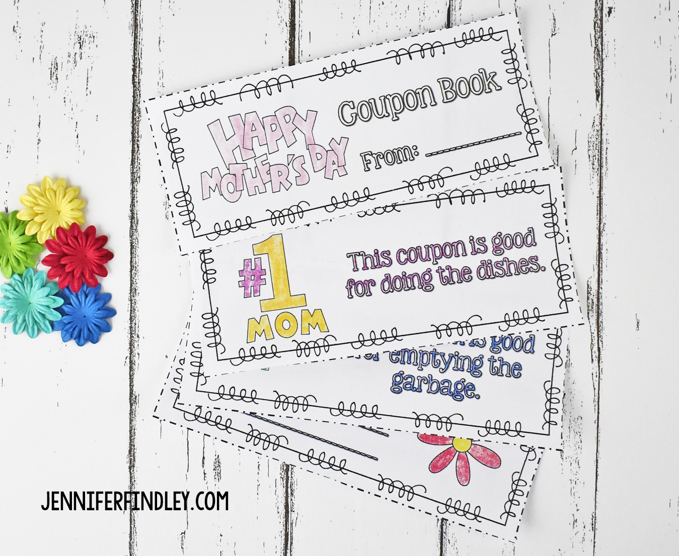 Coupon books are one of my favorite Mother’s Day gift ideas. Read more about this coupon and other ideas for Mother’s Day gift ideas on this post.