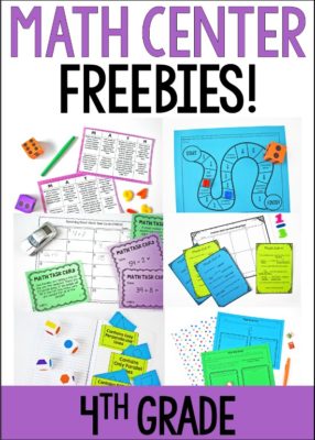 Free math centers for 4th grade! Click through to download lots of 5th grade math centers to try out in your classroom!