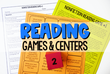 Free Reading Games and Activities for Launching Reading Centers