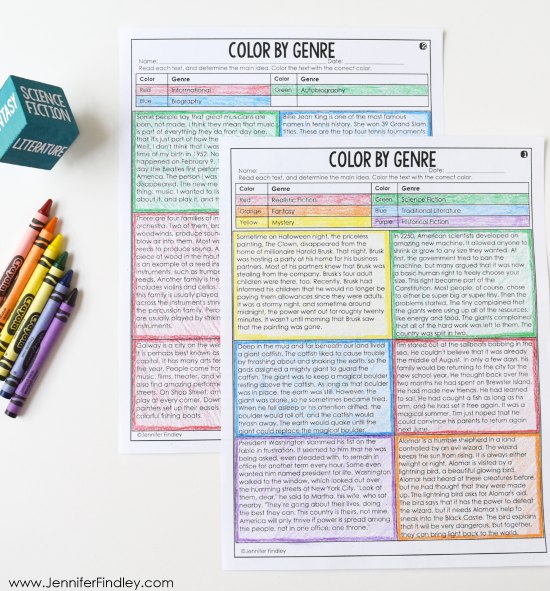 FREE Color by Reading Activity! Reading games and centers are a great way to spice up your reading instruction and have your students practice important reading skills. Grab a free reading centers starter pack on this post!