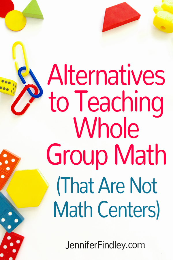 Sometimes math centers may not work for your students. This post will share two alternatives to teaching whole group math that are not math centers.