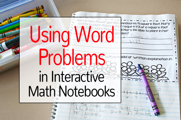 Using Word Problems In Interactive Math Notebooks (Regularly ...