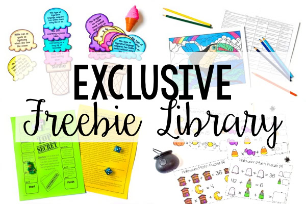 Exclusive Freebie Library - Teaching with Jennifer Findley