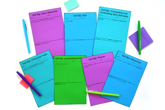 Reading exit slips are a great way to quickly assess your students on the reading skills and standards you are teaching. Grab some free reading exit slips on this post and read more about how to use them.