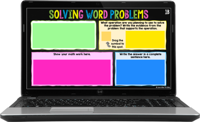 Download these digital word problem organizers for your upper elementary math students!
