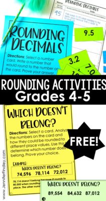 Free Rounding Activities | Rounding Whole Numbers & Rounding Decimals