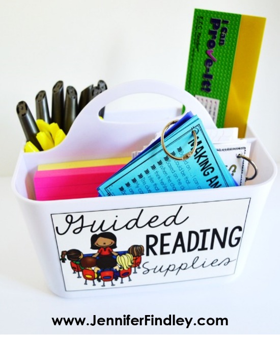 Must-have guided reading materials and supplies for upper elementary grades and how they can be used on this post. Grab the free label on this post.