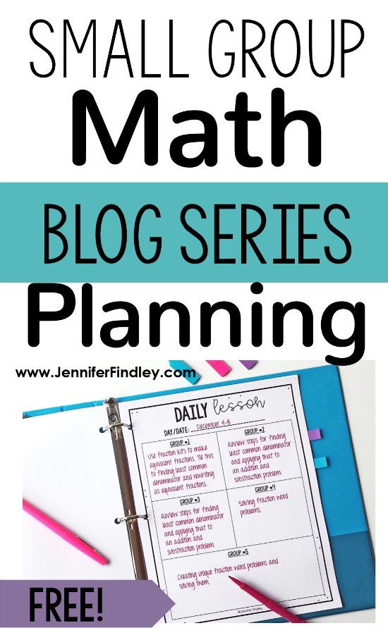 Want to maximize your small group math instruction? Check out this post for free planning forms and tips to help you plan your small group instruction in math.